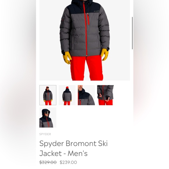 Spyder - Bromont - Ski/Snowboard Jacket - Size L - Like new condition - Picture 9 of 9